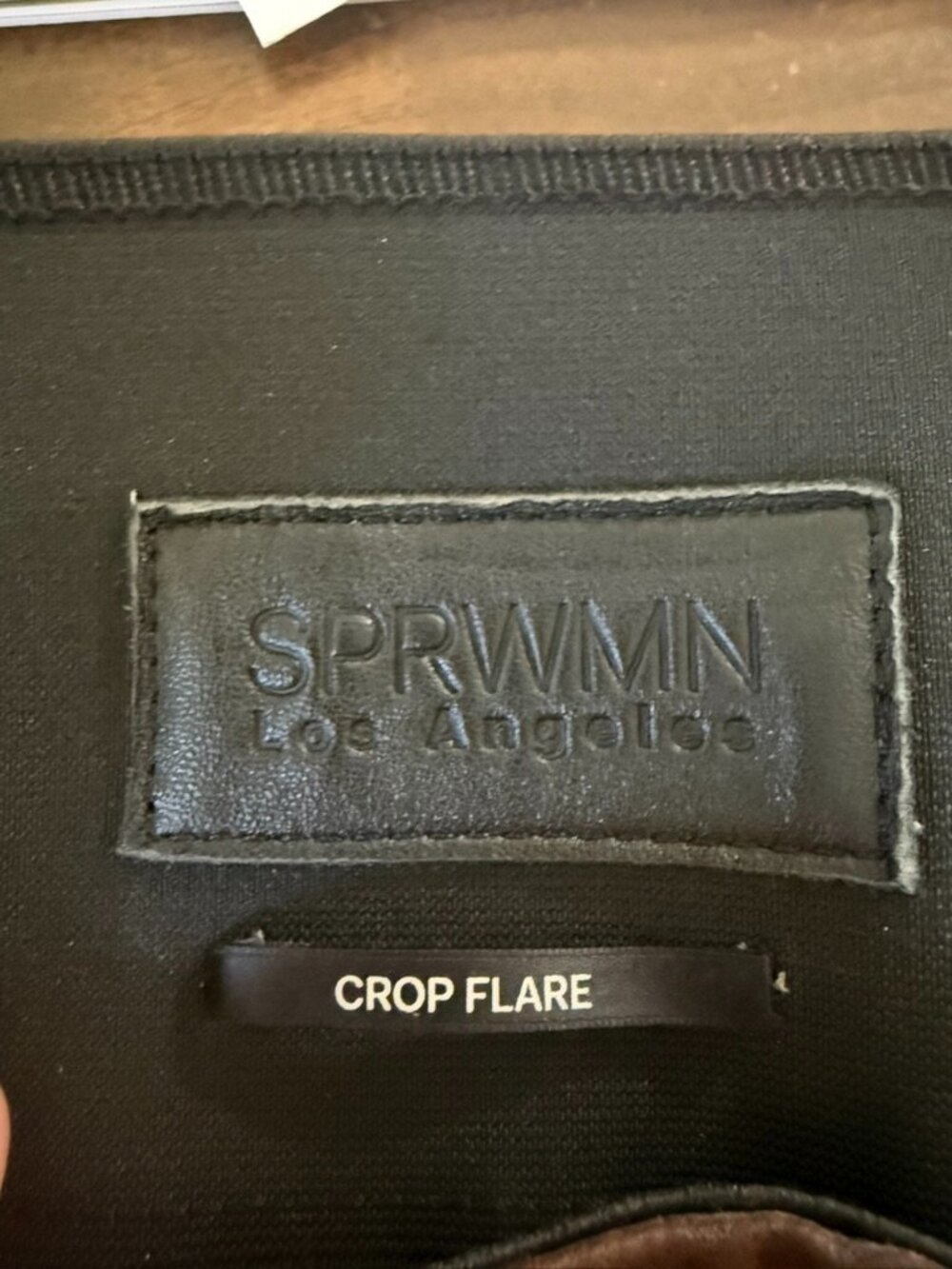 SPRWMN Crop Flare Dark Chocolate leather pants - Picture 7 of 8